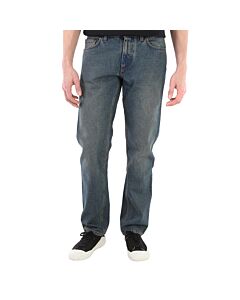 Burberry Men's Indigo Straight Fit Washed Denim Jeans
