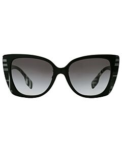 Burberry Meryl 54 mm Black;Black White Check Sunglasses