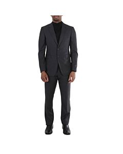 Burberry Millbank 2 Wool Tailored Suit In Charcoal, Brand Size 50R (US Size 40R)