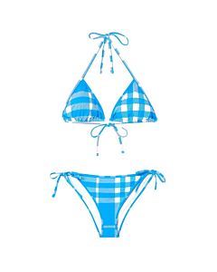 Burberry Vivid Blue Cobb Vintage Check Bikini Set