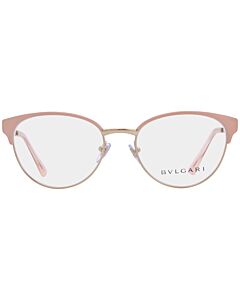 Bvlgari 52 mm Pink Gold/Pink Eyeglass Frames