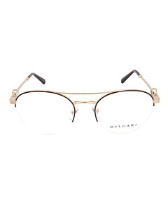 Bvlgari 52 mm Red/Rose Gold Eyeglass Frames