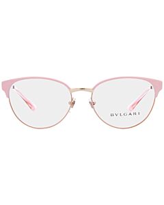 Bvlgari 54 mm Pink Gold/Pink Eyeglass Frames