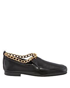 By Far Ladies Nick Chain-anklet Leather Loafers