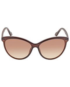 Calvin Klein 58 mm Crystal Brown Sunglasses