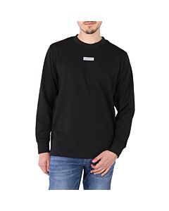 Calvin Klein Black Athleisure Logo Badge Sweatshirt, Size Large