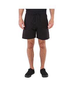 Calvin Klein Men's Black Repeat Logo Shorts, Size Large