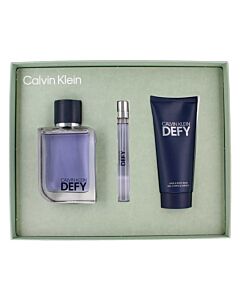 Calvin Klein Men's Defy 3pc Gift Set Fragrances 3616304104824