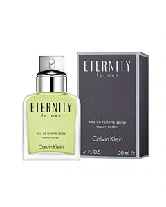 Calvin Klein Men's Eternity EDT Spray 1.69 oz Fragrances 3616303549756