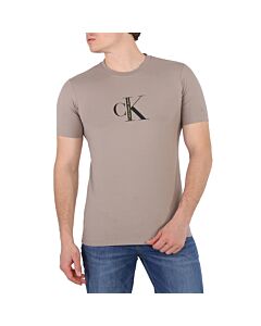 Calvin Klein Perfect Taupe Archival Institutional Logo T-Shirt