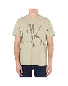 Calvin Klein Wheat Fields Scattered CK Logo Cotton T-Shirt