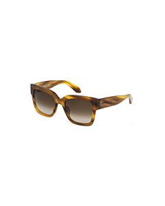 Carolina Herrera 54 mm Brown Stripe Sunglasses