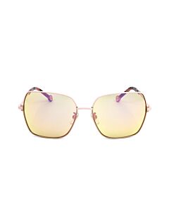 Carolina Herrera 54 mm Gold Pink Sunglasses