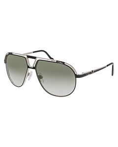 Cazal 61 mm Black/Silver Sunglasses