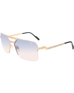 Cazal 61 mm Gold Sunglasses