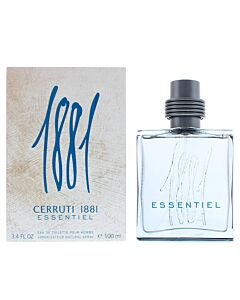Cerruti Men's 1881 Essentiel EDT 3.4 oz Fragrances 3614223750610