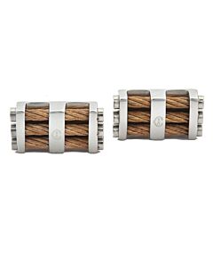 Charriol Men's Cable Bar Stainless Steel Cufflinks