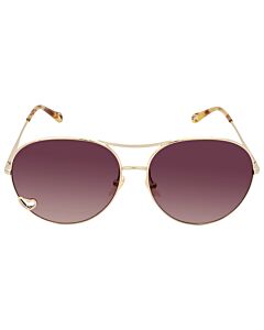 Chloe 63 mm Gold Sunglasses