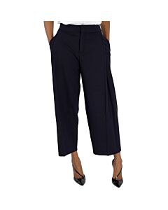 Chloe Blue Cropped Carrot Trousers