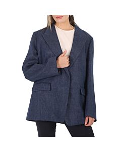 Chloe Ladies Deep Ocean Classic Tailored Jacket, Brand Size 42 (US Size 10)