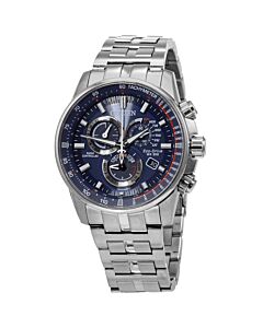 Men's PCAT Chronograph Stainless Steel Blue Dial Watch
