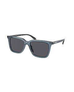 Coach 54 mm Transparent Blue Sunglasses