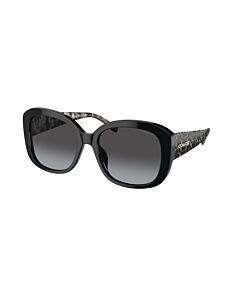 Coach 56 mm Black Sunglasses
