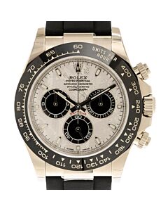 Cosmograph Daytona Chronograph Rubber Meteorite & Black Dial Watch