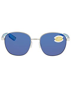 Costa Del Mar Egret 55 mm Brushed Silver Sunglasses