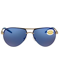Costa Del Mar HELO 61 mm Matte Champagne + Deep Blue/Turquoise Sunglasses