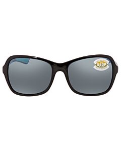 Costa Del Mar KARE 54 mm Shiny Black Mint Logo Sunglasses