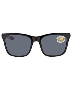 Costa Del Mar Panga 56 mm Shiny Black/Crystal/Fuchsia Sunglasses