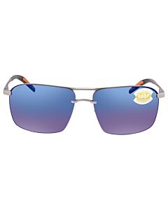 Costa Del Mar SKIMMER 62 mm Matte Silver Sunglasses