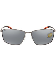 Costa Del Mar Turret 63.2 mm Matte Silver Sunglasses