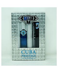 Cuba Men's Prestige Platinum Gift Set Fragrances 5425017736165