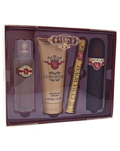 Cuba Royal by Cuba for Men - 4 Pc Gift Set 3.4oz EDT Spray, 1.7oz EDT Spray, 3.3oz After Shave, 6.7oz Shower Gel