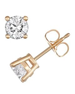Diamond Muse 0.50 cttw 14KT Yellow Gold Prong Set Diamond Stud Earrings for Women