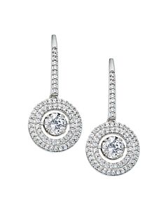Diamond Muse 1.71 cttw 14KT White Gold Diamond Earrings for Women