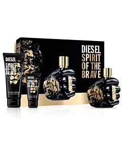 Diesel Men's Spirit Of The Brave Gift Set Fragrances 3614272903098