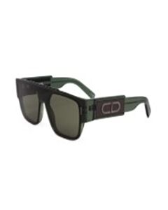Dior 00 mm Shiny Dark Green Sunglasses