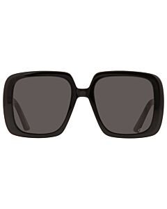 Dior 55 mm Shiny Black Sunglasses