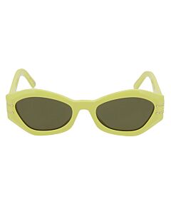 Dior 55 mm Shiny Yellow Sunglasses