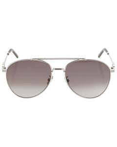 Dior 56 mm Shiny Silver Sunglasses