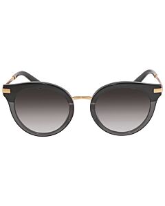 Dolce And Gabbana 50 mm Black;Transparent Black;Gold Sunglasses