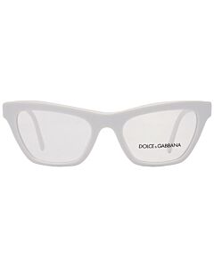 Dolce and Gabbana 51 mm White Eyeglass Frames