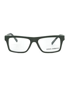 Dolce and Gabbana 52 mm Matte Dark Green Eyeglass Frames