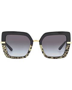 Dolce and Gabbana 52 mm Top Black On Leopard Print Sunglasses