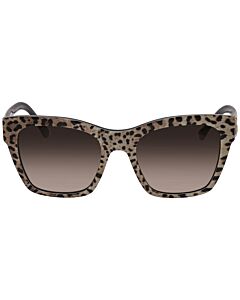 Dolce and Gabbana 53 mm Leo Brown On Black Sunglasses
