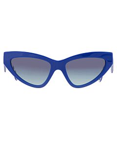 Dolce and Gabbana 55 mm Blue/White Stripes Sunglasses