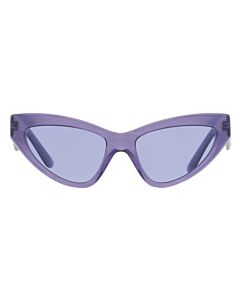 Dolce and Gabbana 55 mm Transparent Fleur Purple Sunglasses
